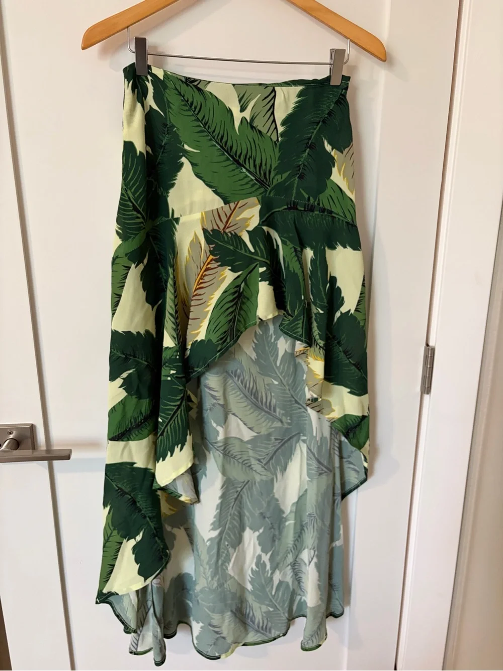 Beach Riot Green Palm Rachel Sarong Skirt